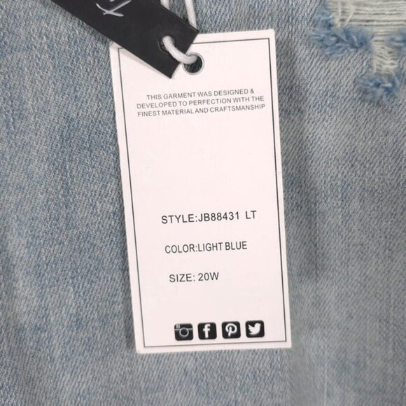 NWT JUDY BLUE Jeans 20W Bellevue High Rise Tummy Control Top Skinny JB88431LT - Picture 14 of 14